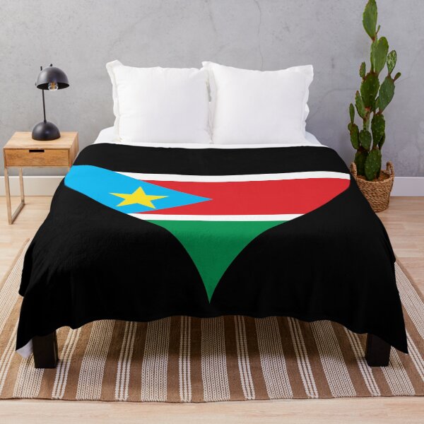 Item preview, South Sudan Heart Flag - Justice, Liberty, Prosperity designed and sold by NTGUILTY.