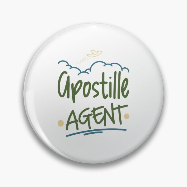 Item preview, Apostille Agent Travel-Inspired Typography Design designed and sold by NotaryLife.