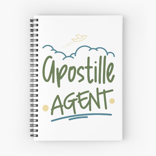 Item preview, Apostille Agent Travel-Inspired Typography Design designed and sold by NotaryLife.