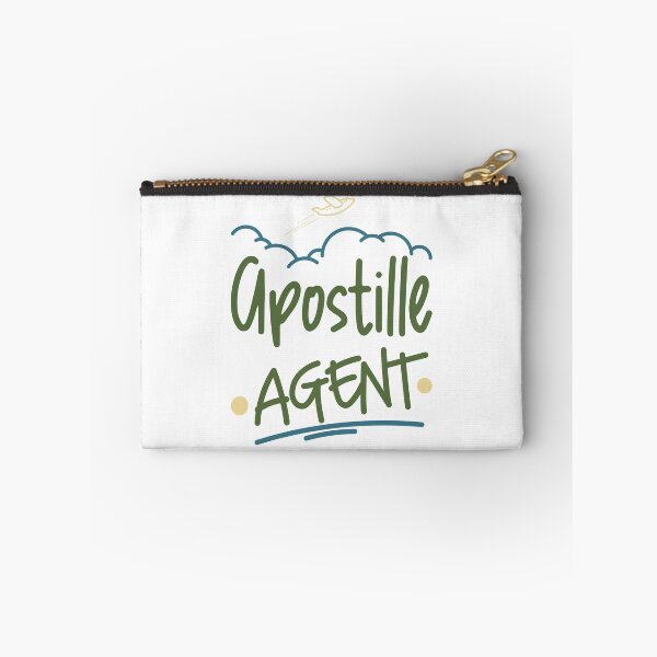 Item preview, Apostille Agent Travel-Inspired Typography Design designed and sold by NotaryLife.