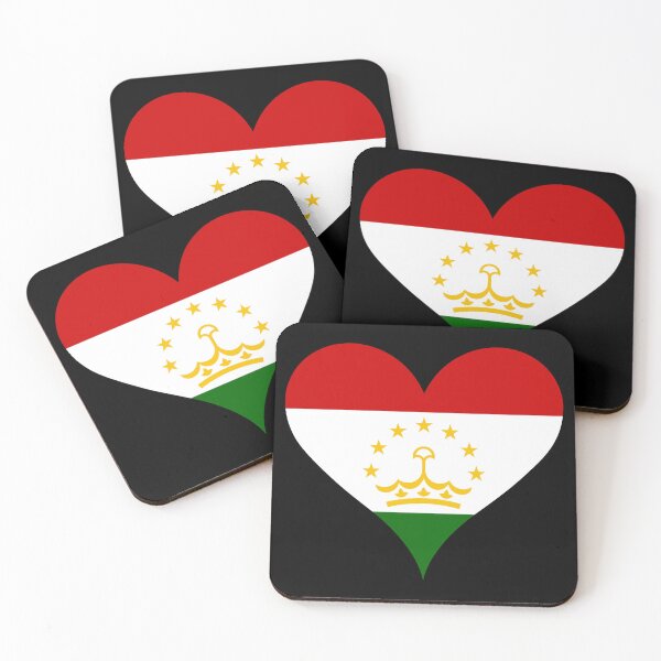 Item preview, Tajikistan Heart Flag - Unity, Purity, Prosperity designed and sold by NTGUILTY.