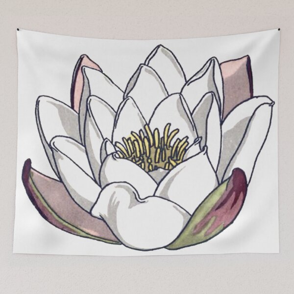 Item preview, Lotus Flower Illustration  designed and sold by HawthorneFlame.