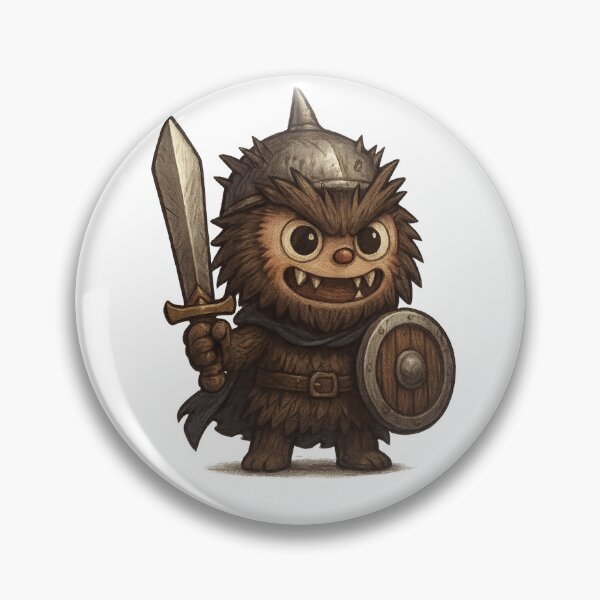 Item preview, Fantasy Monster Hero  Cute Warrior Creature Art designed and sold by millerprints.