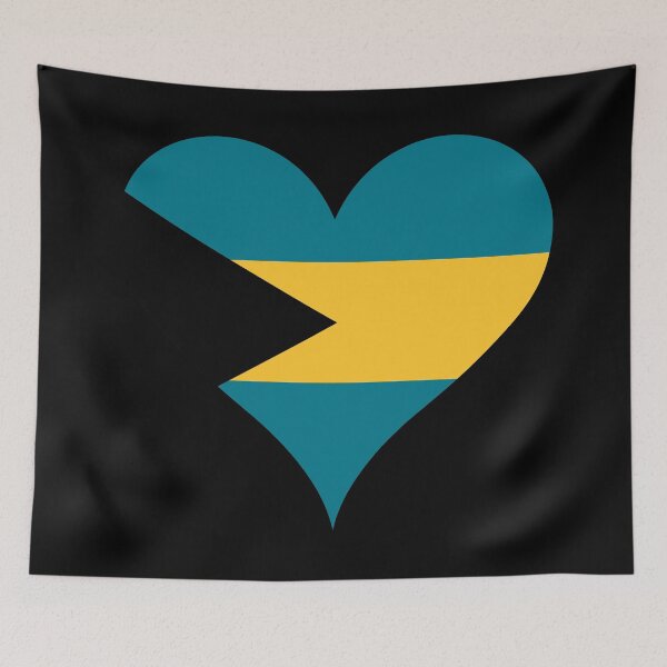 Item preview, Bahamas Heart Flag - Forward, Upward, Onward Together designed and sold by NTGUILTY.