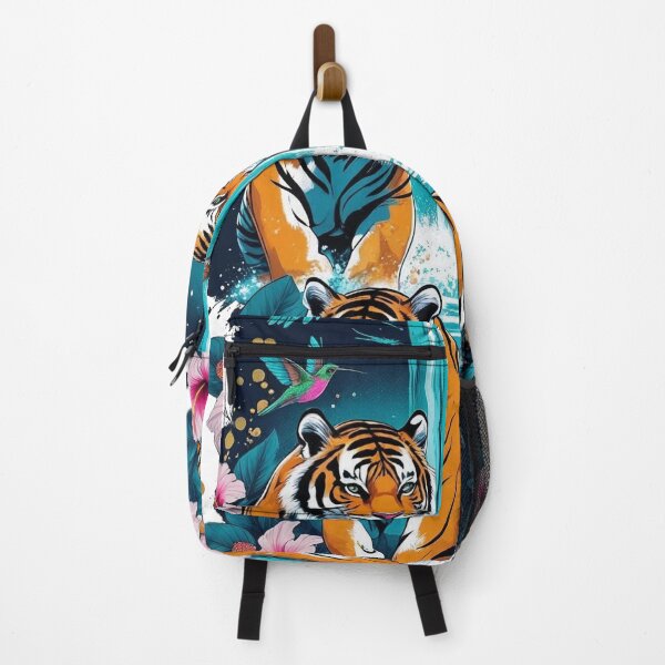 Item preview, Colorful Tigers and Waterfall designed and sold by WildInkFusion.