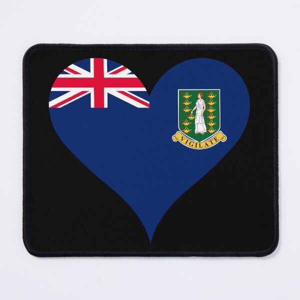 Item preview, British Virgin Islands Heart Flag - Vested in Our Islands designed and sold by NTGUILTY.