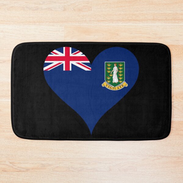 Item preview, British Virgin Islands Heart Flag - Vested in Our Islands designed and sold by NTGUILTY.