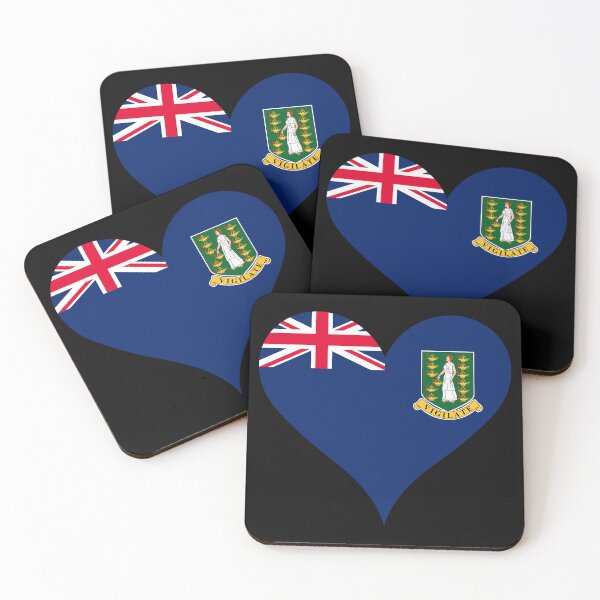 Item preview, British Virgin Islands Heart Flag - Vested in Our Islands designed and sold by NTGUILTY.