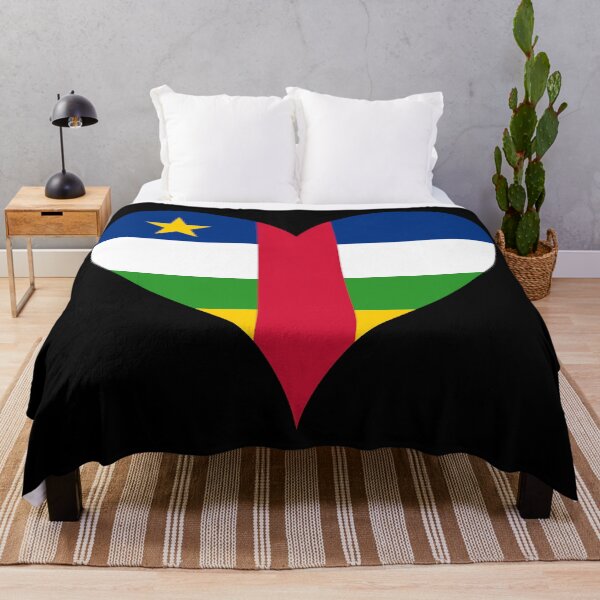 Item preview, Central African Republic Heart Flag - Unity, Dignity, Work designed and sold by NTGUILTY.