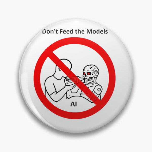Item preview, Warning about Artificial Intelligence  designed and sold by Tw1stedSt1ckers.