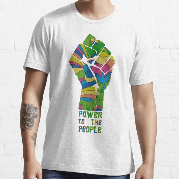 POWER TO THE PEOPLE - FLORAL Essential T-Shirt