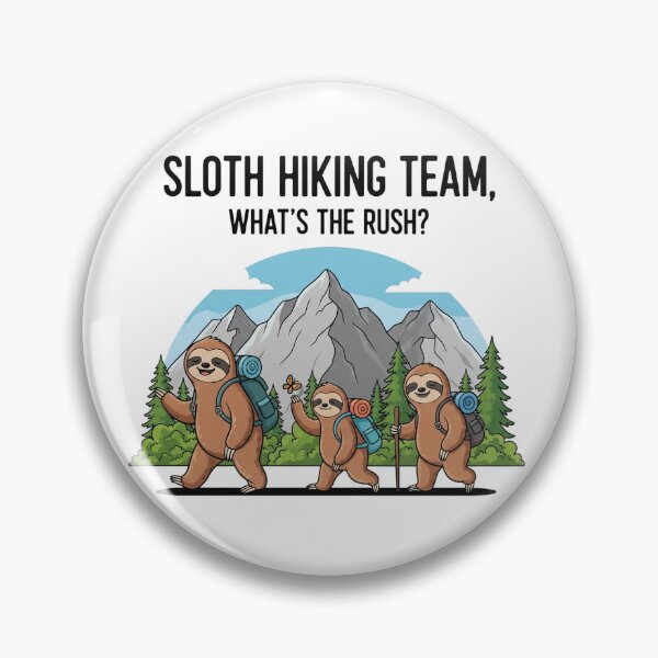 Item preview, Funny Sloth Hiking designed and sold by MinimalMyth.
