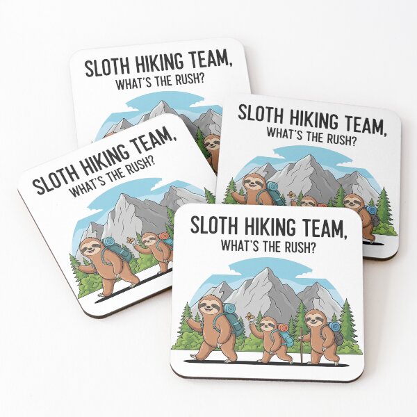 Item preview, Funny Sloth Hiking designed and sold by MinimalMyth.