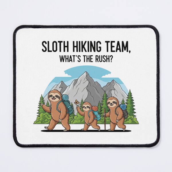 Item preview, Funny Sloth Hiking designed and sold by MinimalMyth.