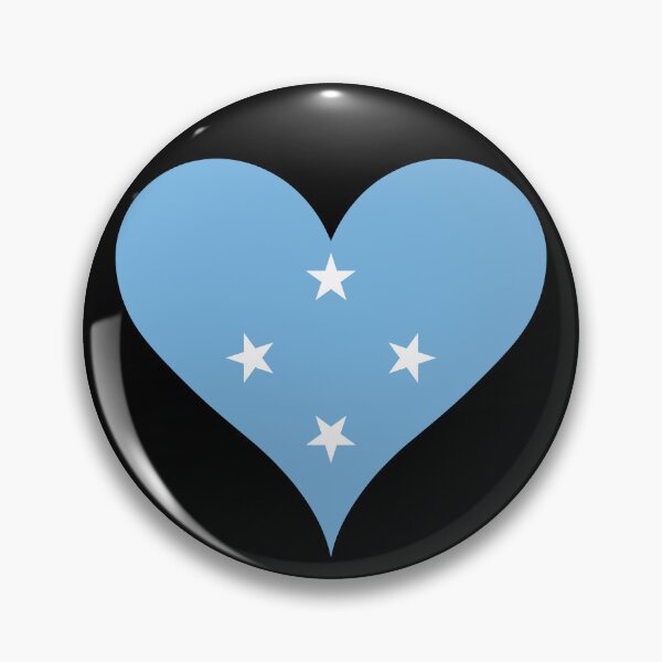 Item preview, Micronesia Heart Flag - Peace, Unity, Liberty designed and sold by NTGUILTY.