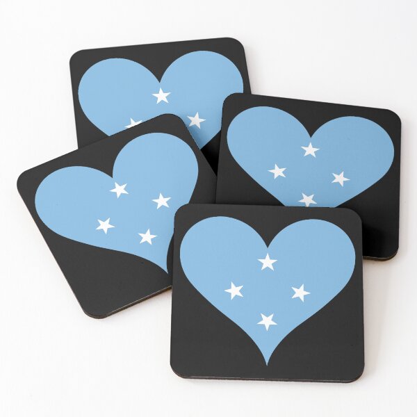 Item preview, Micronesia Heart Flag - Peace, Unity, Liberty designed and sold by NTGUILTY.