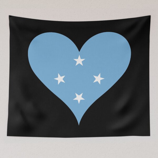 Item preview, Micronesia Heart Flag - Peace, Unity, Liberty designed and sold by NTGUILTY.