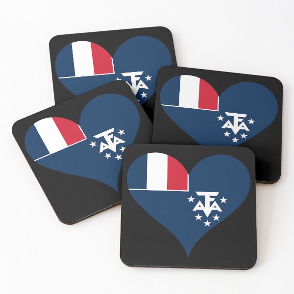 Item preview, French Southern and Antarctic Lands Heart Flag designed and sold by NTGUILTY.