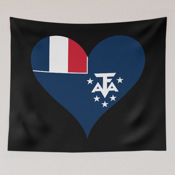 Item preview, French Southern and Antarctic Lands Heart Flag designed and sold by NTGUILTY.