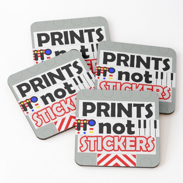 Item preview, Prints not stickers button, Lego statement designed and sold by fourfacesdesign.