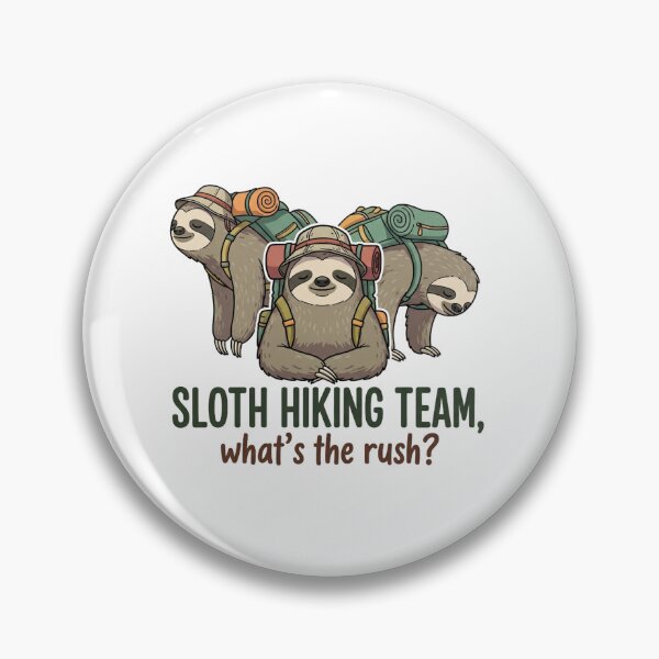 Item preview, Funny Sloth Hiking designed and sold by MinimalMyth.