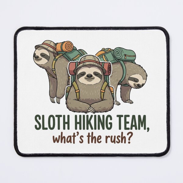 Item preview, Funny Sloth Hiking designed and sold by MinimalMyth.