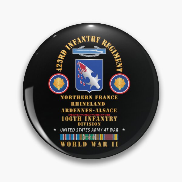 Item preview, Army - 423rd Infantry Regiment, 106th Infantry Div - Northern France Rhineland EUR WWII w EUR SVC X 300 designed and sold by Military Insignia Products.