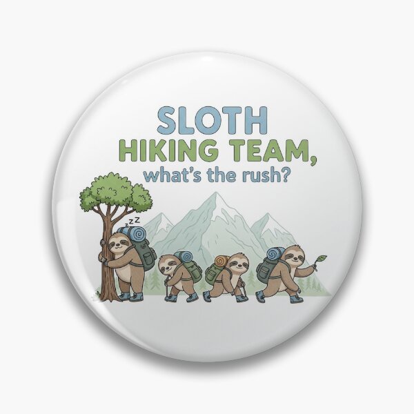Item preview,  Funny Sloth Hiking designed and sold by MinimalMyth.