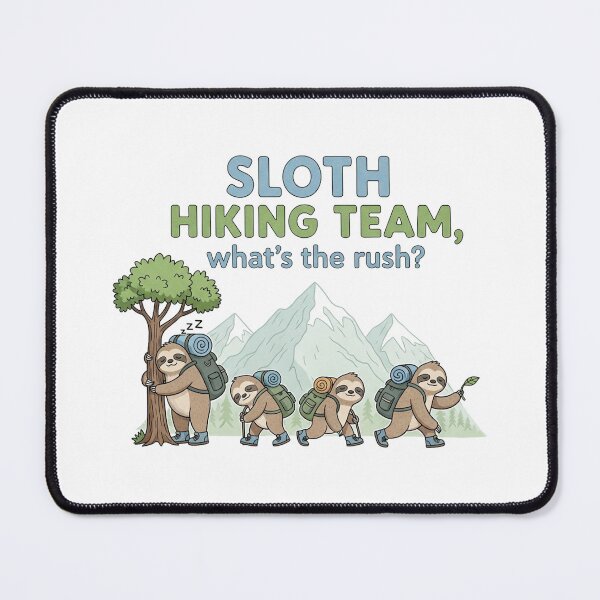 Item preview,  Funny Sloth Hiking designed and sold by MinimalMyth.