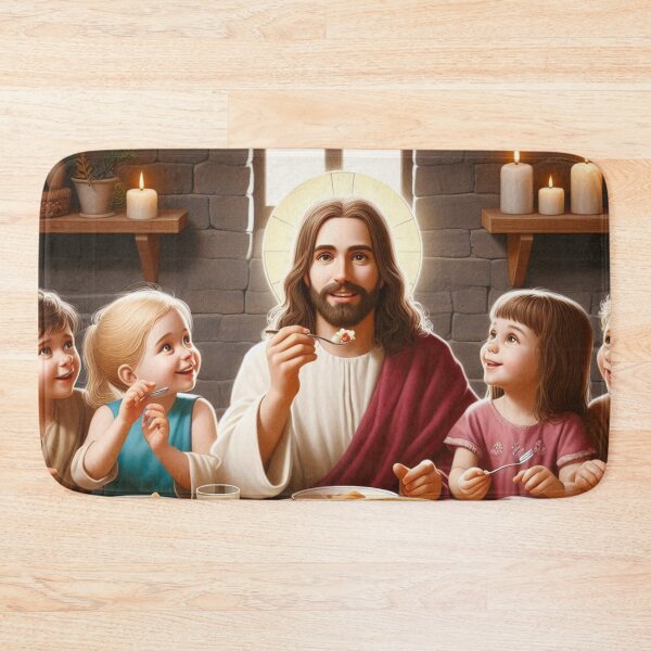 Item preview, Jesus Feasting with the Little Ones designed and sold by JesusClub.