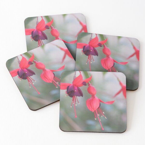 Item preview, Purple and Red Wave of Fuchsia Blooms  designed and sold by Sakurafy.
