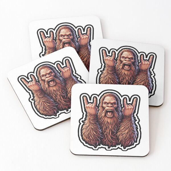 Item preview, Bigfoot giving the double Rock Horns symbol   designed and sold by BrinaandPops.