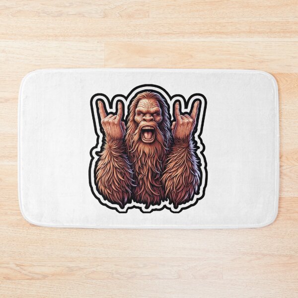 Item preview, Bigfoot giving the double Rock Horns symbol   designed and sold by BrinaandPops.