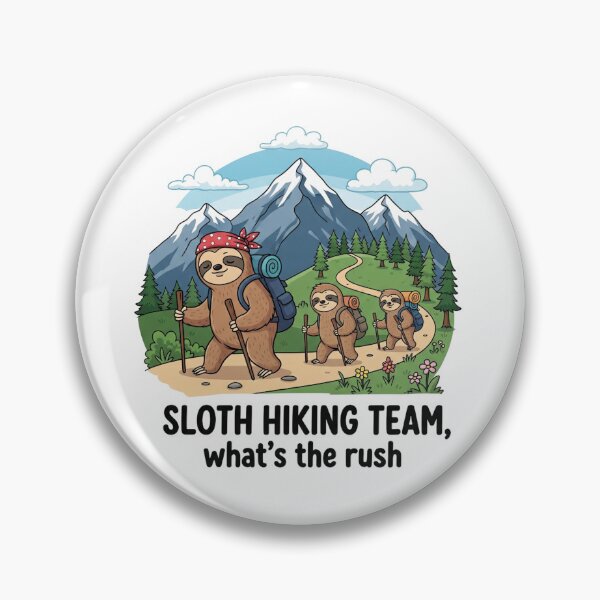 Item preview, Funny Sloth Hiking designed and sold by MinimalMyth.