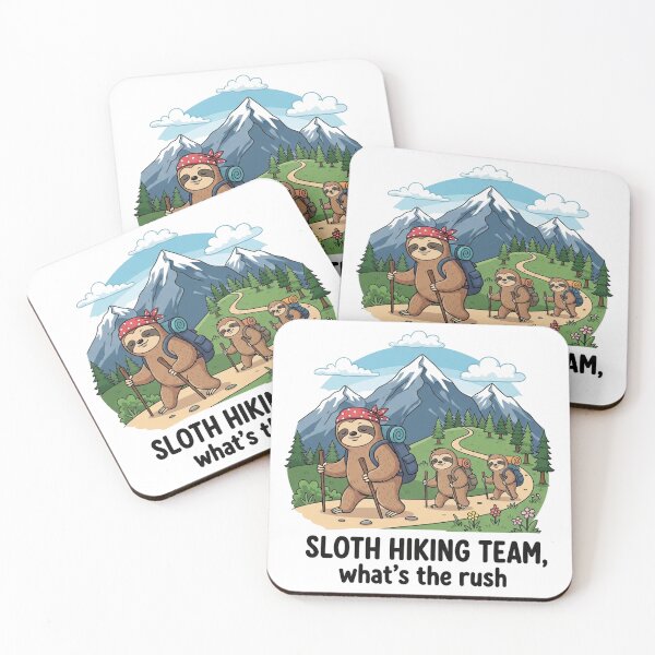 Item preview, Funny Sloth Hiking designed and sold by MinimalMyth.