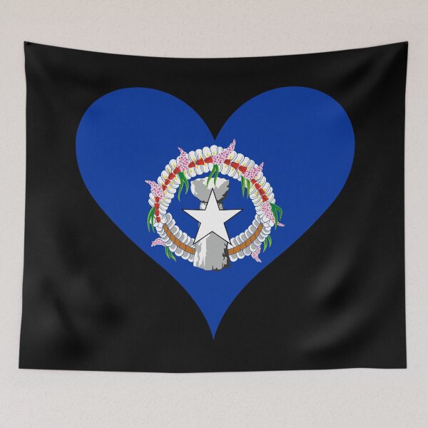 Item preview, Northern Mariana Islands Heart Flag designed and sold by NTGUILTY.