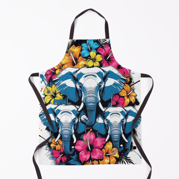Item preview, Colorful Elephant Print designed and sold by WildInkFusion.