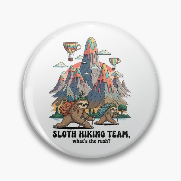 Item preview, Funny Sloth Hiking designed and sold by MinimalMyth.