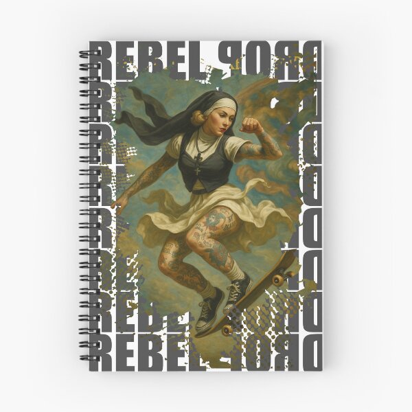 Item preview, RebelDrop – Nun on a Skateboard designed and sold by RebelDropAlternative.