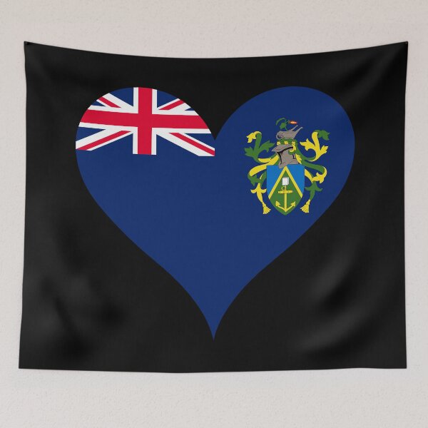 Item preview, Pitcairn Islands Heart Flag designed and sold by NTGUILTY.