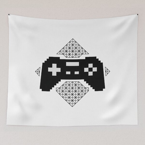 Item preview, Geometric Retro Controller Mandala Shirt designed and sold by OhMyCotton.
