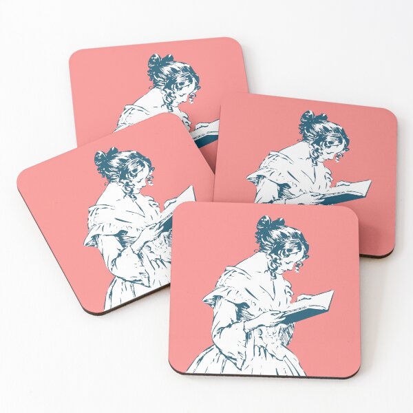 Item preview, 19th century Victorian lady reading book designed and sold by creativecaileigh.