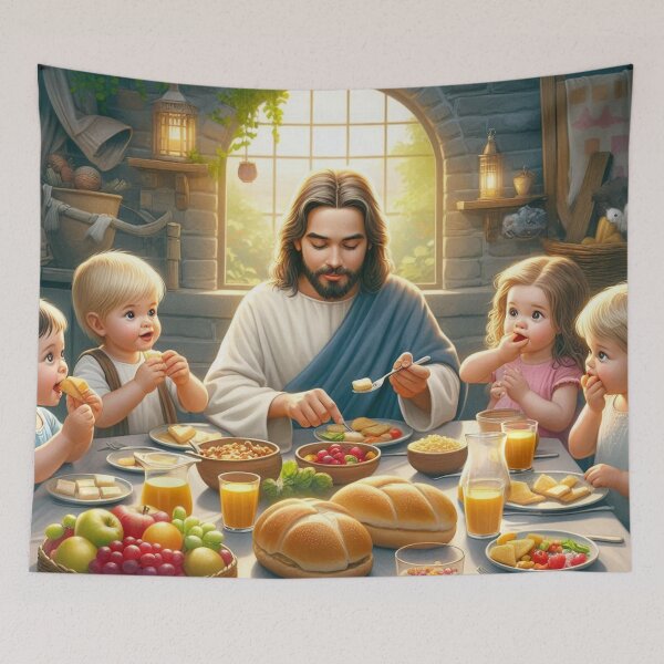 Item preview, Jesus Feasting with Little Ones designed and sold by JesusClub.