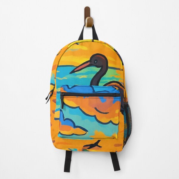 Item preview, Heron Beach Cartoon – Fun Coastal Bird Illustration designed and sold by ldjcustomdesign.
