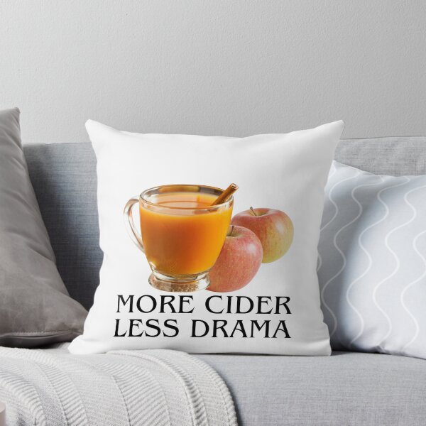 Item preview, More Cider Less Drama – Funny Fall Quote Design, Apple Cider Autumn Vibes Artwork designed and sold by BlueFreyaDesign.