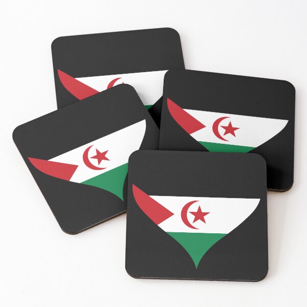 Item preview, Sahrawi Arab Democratic Republic Heart Flag designed and sold by NTGUILTY.