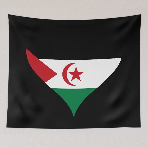 Item preview, Sahrawi Arab Democratic Republic Heart Flag designed and sold by NTGUILTY.