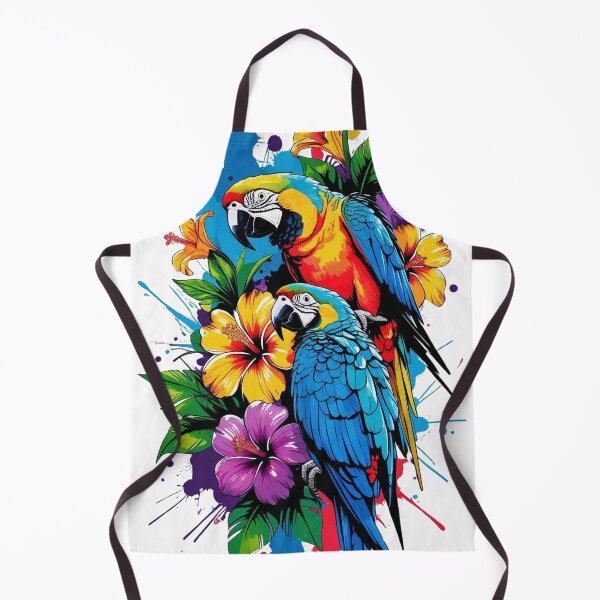 Item preview, Ink Splatter Parrot Print designed and sold by WildInkFusion.