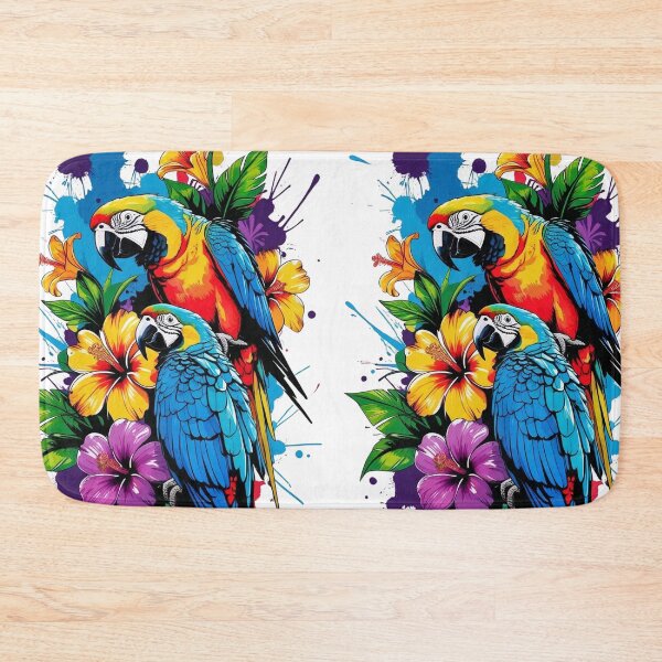 Item preview, Ink Splatter Parrot Print designed and sold by WildInkFusion.