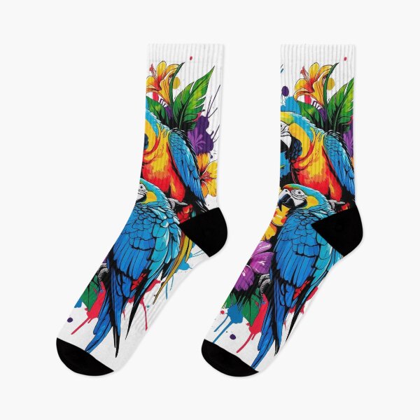 Item preview, Ink Splatter Parrot Print designed and sold by WildInkFusion.